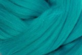 Wool top 26-28 µm, turquoise, code S24, 100 g