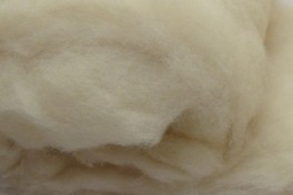 Austrian Tirol mountain carded wool, naturally white, code KN9, 100 g