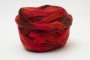 Wool top 26-28 µm, red melange, code SP2, 100 g