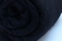 Austrian Tirol mountain carded wool, black, code DAK117, 100 g