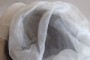 Margelan silk gauze 2,3, thin, pearl white, 10 g/m, 85 cm